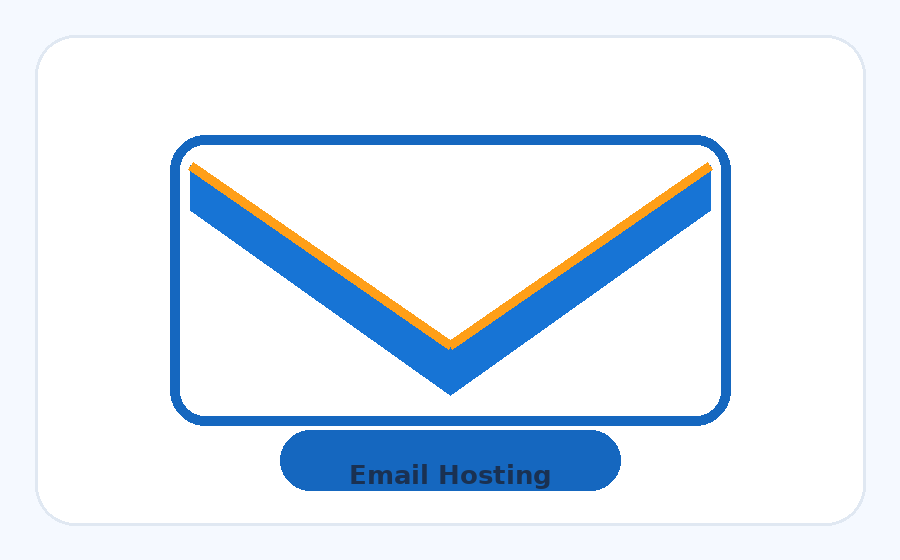 Professional email hosting service graphic